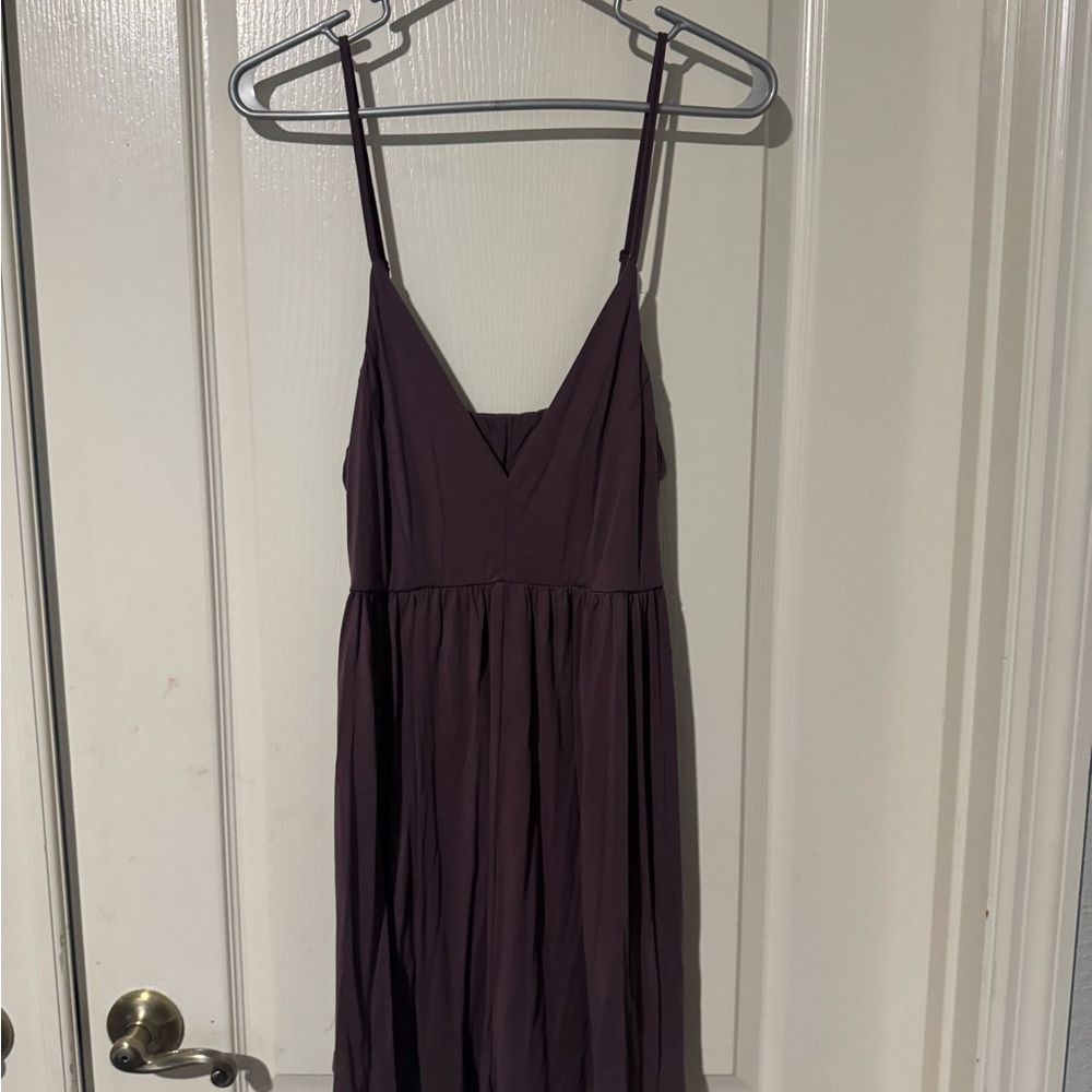 Elegant Purple Spaghetti Strap Romper